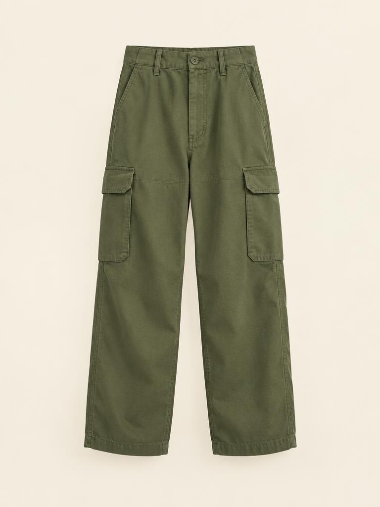 Relaxed Cotton Cargo Pant