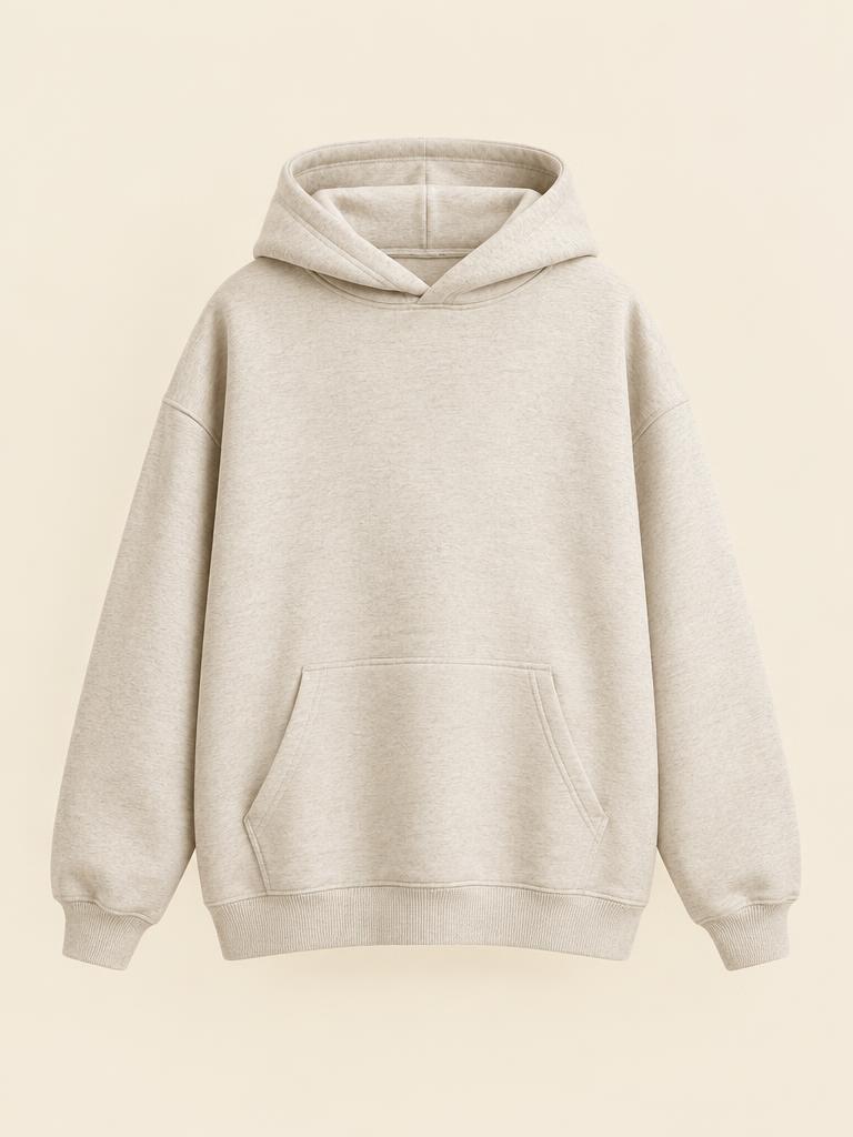 Oatmeal Heavyweight Oversized Hoodie