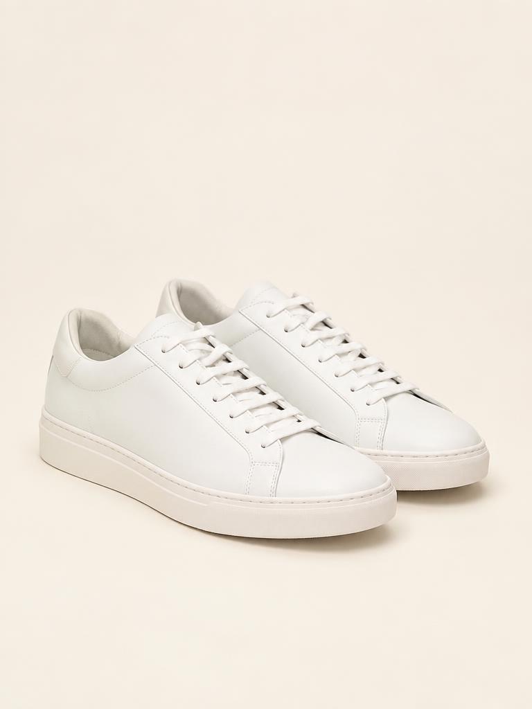 Minimal Leather Court Sneaker